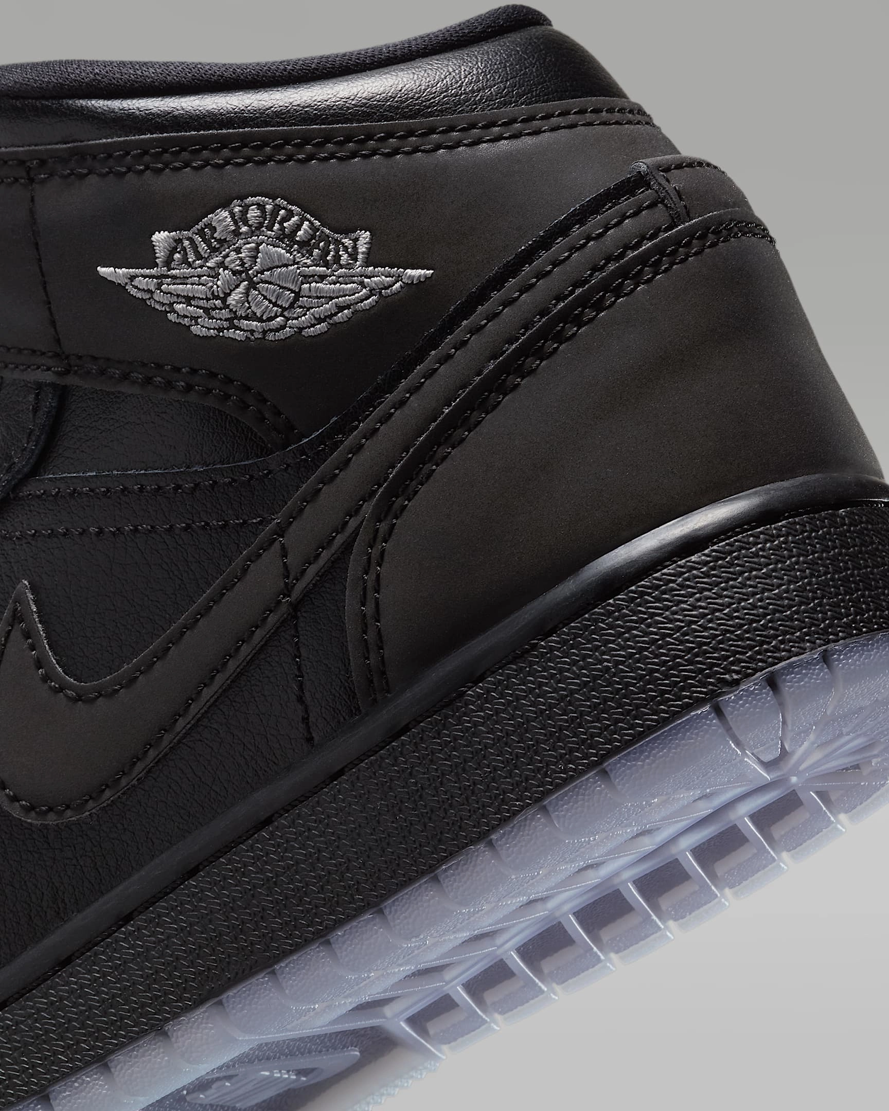 Asics Grass Tennis Shoes Nike Kids' Air Jordan 1 Mid Se Shoes - Black / White / Wolf Grey