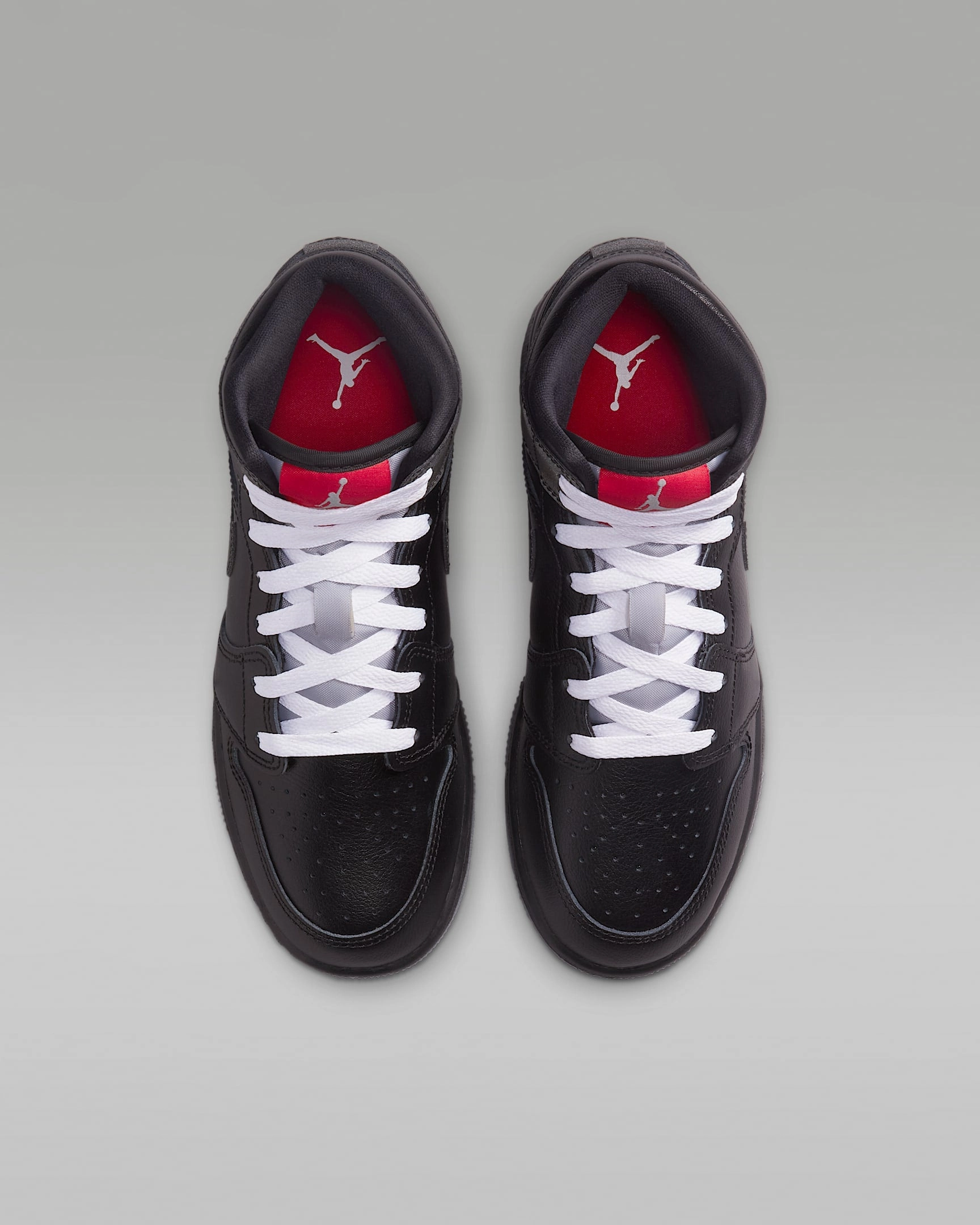 Asics 0 Drop Shoes Nike Kids' Air Jordan 1 Mid Se Shoes - Black / White / Wolf Grey