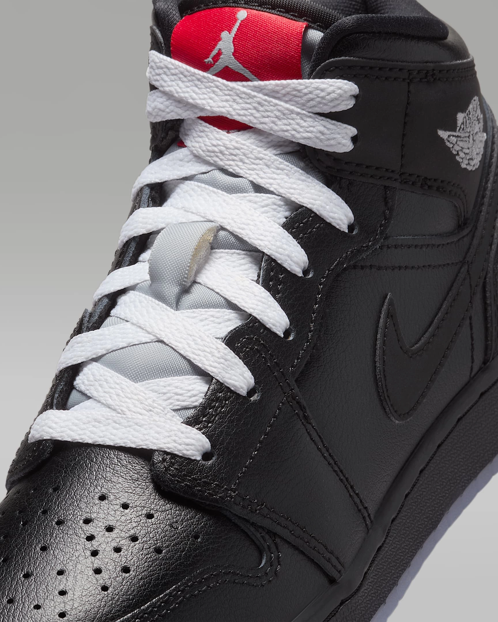 Asics Midfoot Strike Running Shoes Nike Kids' Air Jordan 1 Mid Se Shoes - Black / White / Wolf Grey