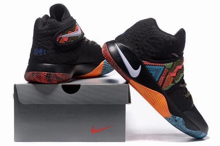 Asics Shoes Rubber Spikes Nike Kyrie 2 'BHM' Men Basketball Shoes Sale Size US 7-12