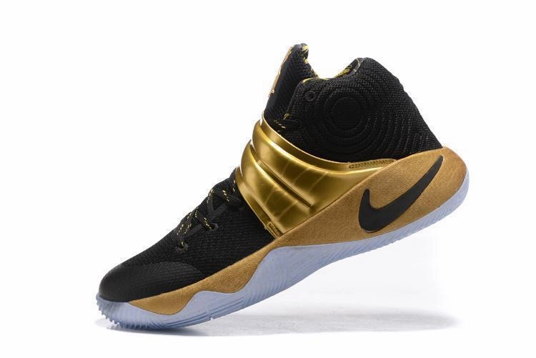 Nike Kyrie 2 Black Gold Men Basketball Shoes Sale Size US 7-12 Shoes Similar To Asics Gt 2000