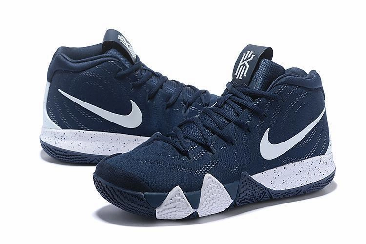 Nike Kyrie 4 Navy White Men Basketball Shoes Sale Size US 7,8,8.5,9.5,10,11,12 Asics Tempo Shoes