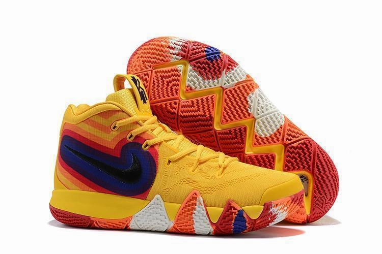 Nike Kyrie 4 "70s" Yellow Men Basketball Shoes Sale Size US 7-12 Asics Shoes Standing All Day