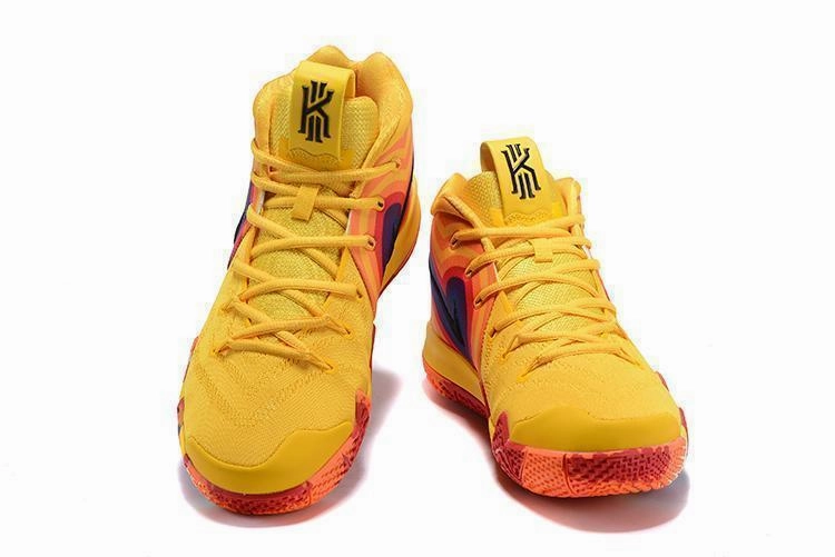Nike Kyrie 4 "70s" Yellow Men Basketball Shoes Sale Size US 7-12 Asics Shoes Vs Hoka