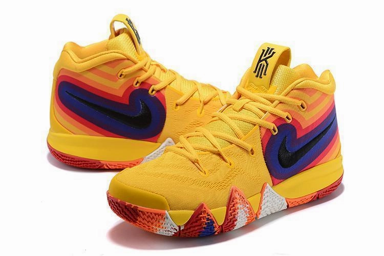 Nike Kyrie 4 "70s" Yellow Men Basketball Shoes Sale Size US 7-12 Difference Between Asics Running Shoes