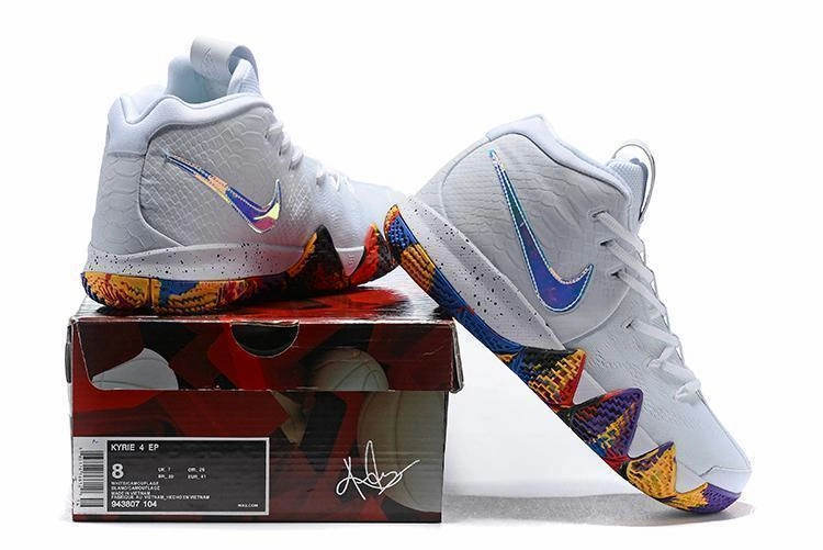 Nike Kyrie 4 "NCAA TOURNAMENT" White Men Basketball Shoes Sale Size US 7-12 Asics Running Shoes Arch Support
