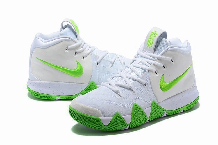 Nike Kyrie 4 White Green Men Basketball Shoes Sale Size US 7-12 Best Looking Asics Shoes
