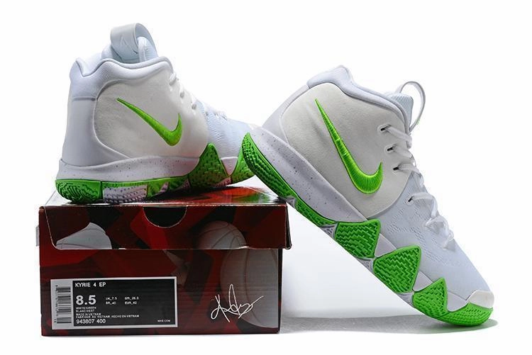 Nike Kyrie 4 White Green Men Basketball Shoes Sale Size US 7,8,8.5,9.5,10,11,12 Asics Slip-on Shoes