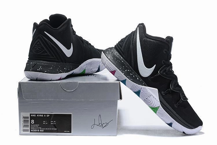 Nike Kyrie 5 Black White Men Basketball Shoes Sale Size US 7,8,8.5,9.5,10,11,12 Race Day Shoes Asics