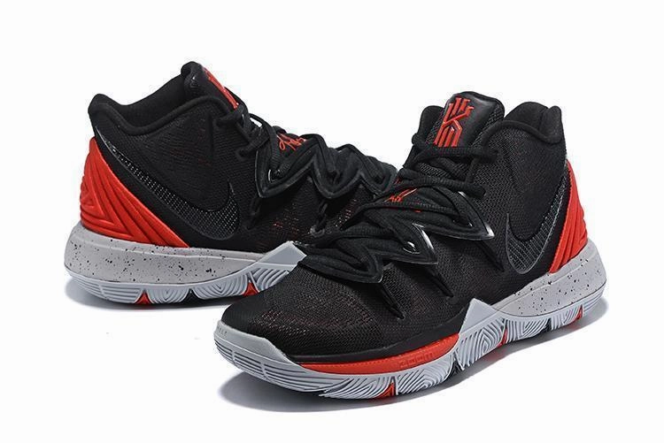 Nike Kyrie 5 Black White Red Men Basketball Shoes Sale Size US 7,8,8.5,9.5,10,11,12 Asics Spikes Shoes Cricket