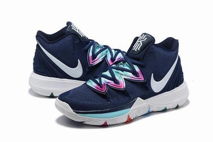 Nike Kyrie 5 Blue Camoplage Men Basketball Shoes Sale Size US 7,8,8.5,9.5,10,11,12 Asics Tigers Shoes