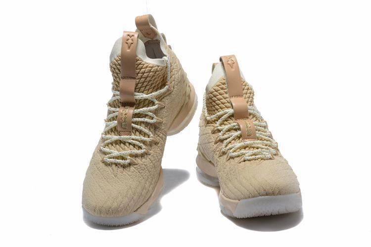 Asics Shoes Under 100 Nike Lebron XV 15 Brown White Men Shoes Sale Size US7,8,8.5,9,10,11,12