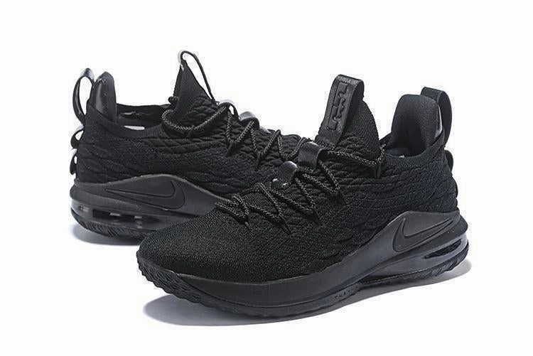 Asics Gel Tactic Volleyball Shoes Nike Lebron XV 15 Low All Black Men Shoes Sale Size US7,8,8.5,9,10,11,12