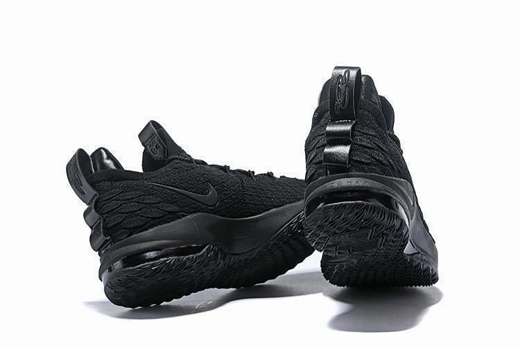 Nike Lebron XV 15 Low All Black Men Shoes Sale Size US7,8,8.5,9,10,11,12 Best Asics Running Shoes 2016