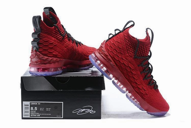 Nike Lebron XV 15 Red Bordeaux Men Shoes Sale Size US7,8,8.5,9,10,11,12 Upcoming Asics Running Shoes