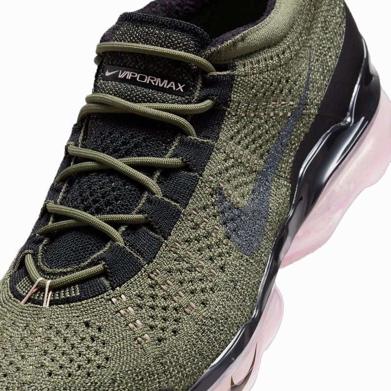 New Shoes Asics Nike Men's Air Vapormax 2023 Flyknit Shoes - Medium Olive / Pink Oxford / Black / Black