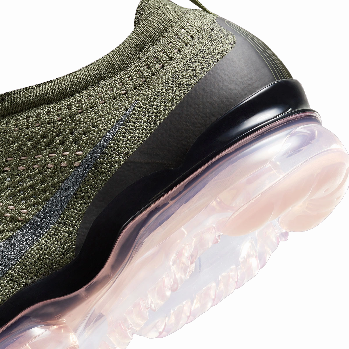 Asics De Colores Running Shoes Nike Men's Air Vapormax 2023 Flyknit Shoes - Medium Olive / Pink Oxford / Black / Black