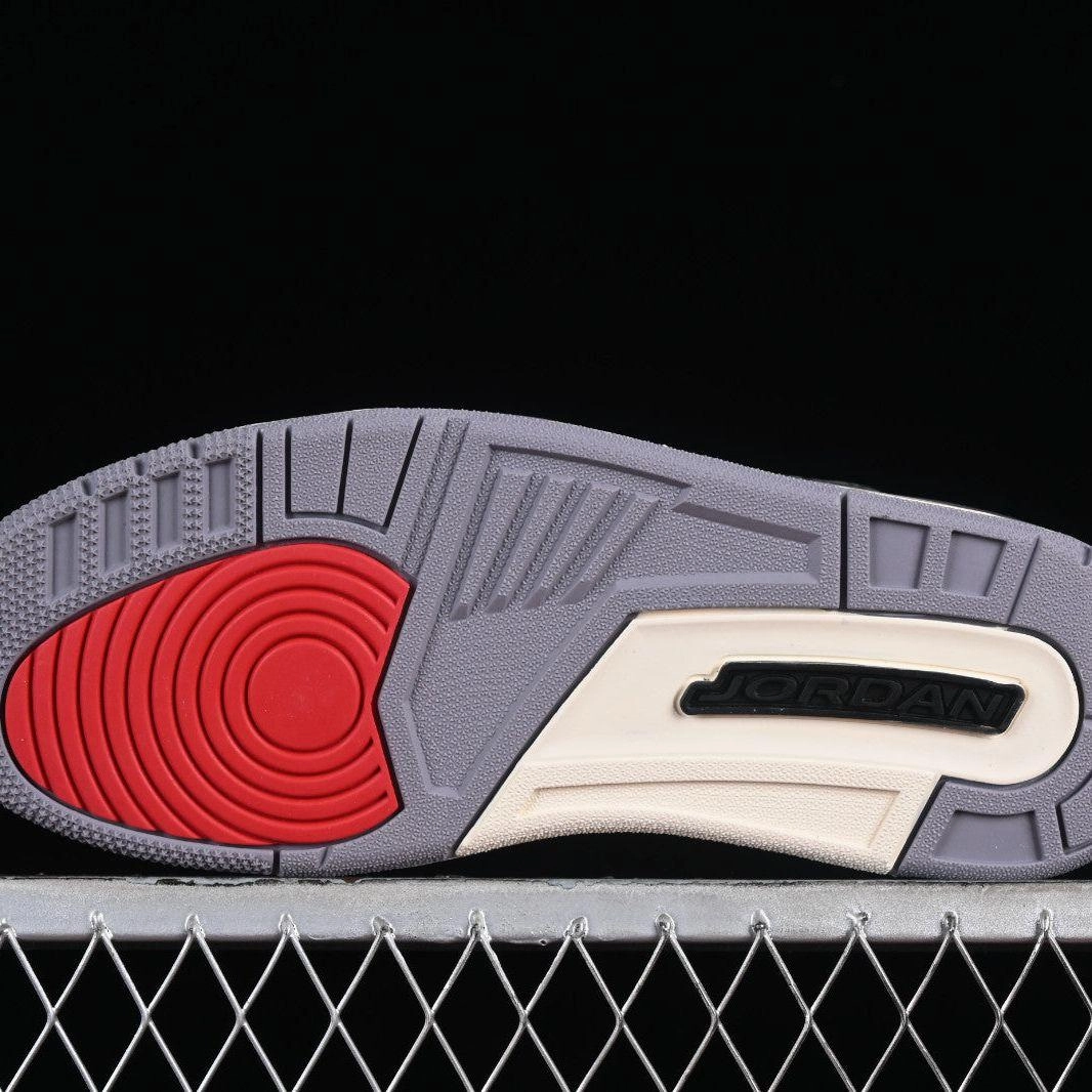 Brand New Asics Shoes Nike Men's Jordan 3 Retro Shoes - Summit White / Fire Red / Cement Grey / Black