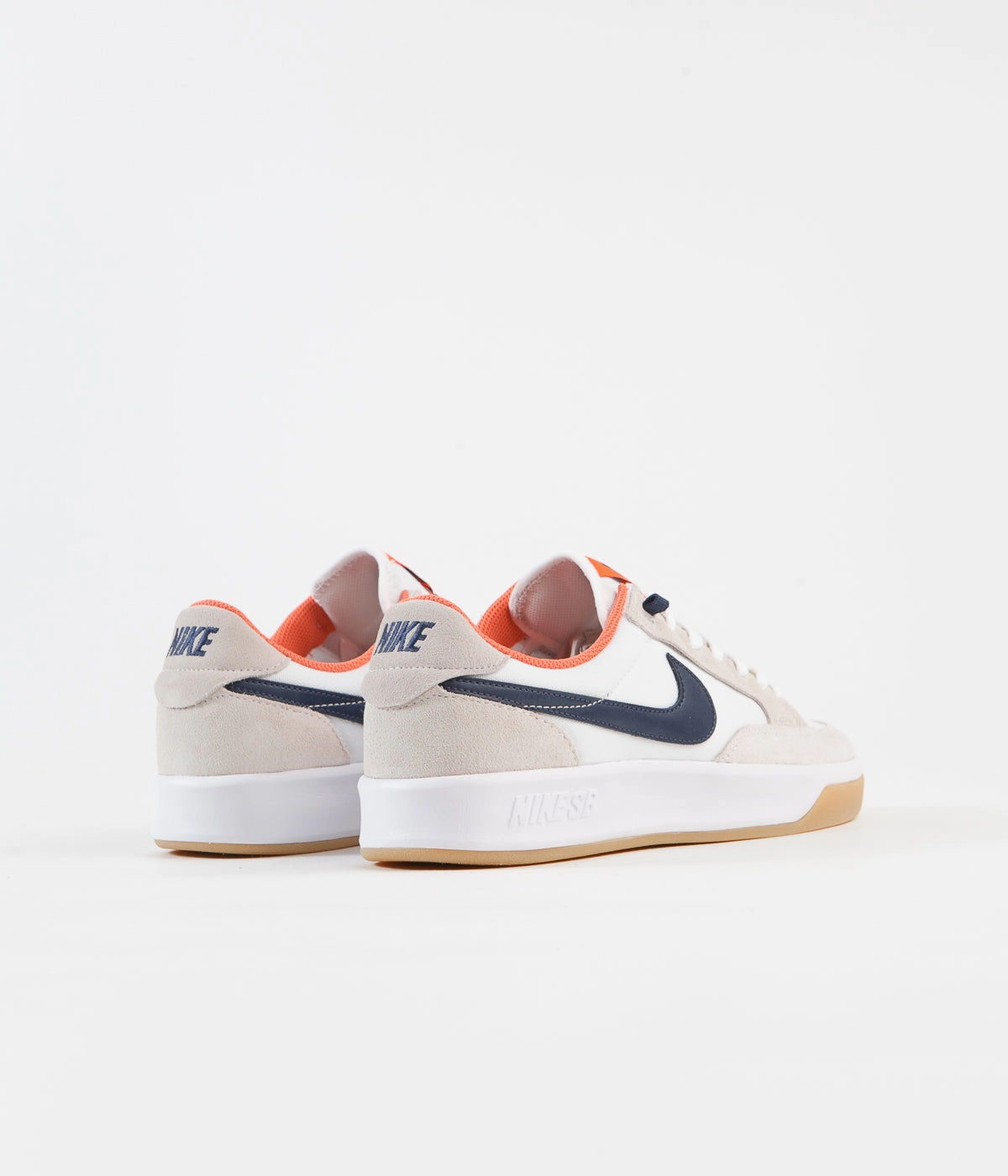 Nike SB Adversary Premium Shoes - White / Midnight Navy - Turf Orange Asics Gel-excite 10 Running Shoes