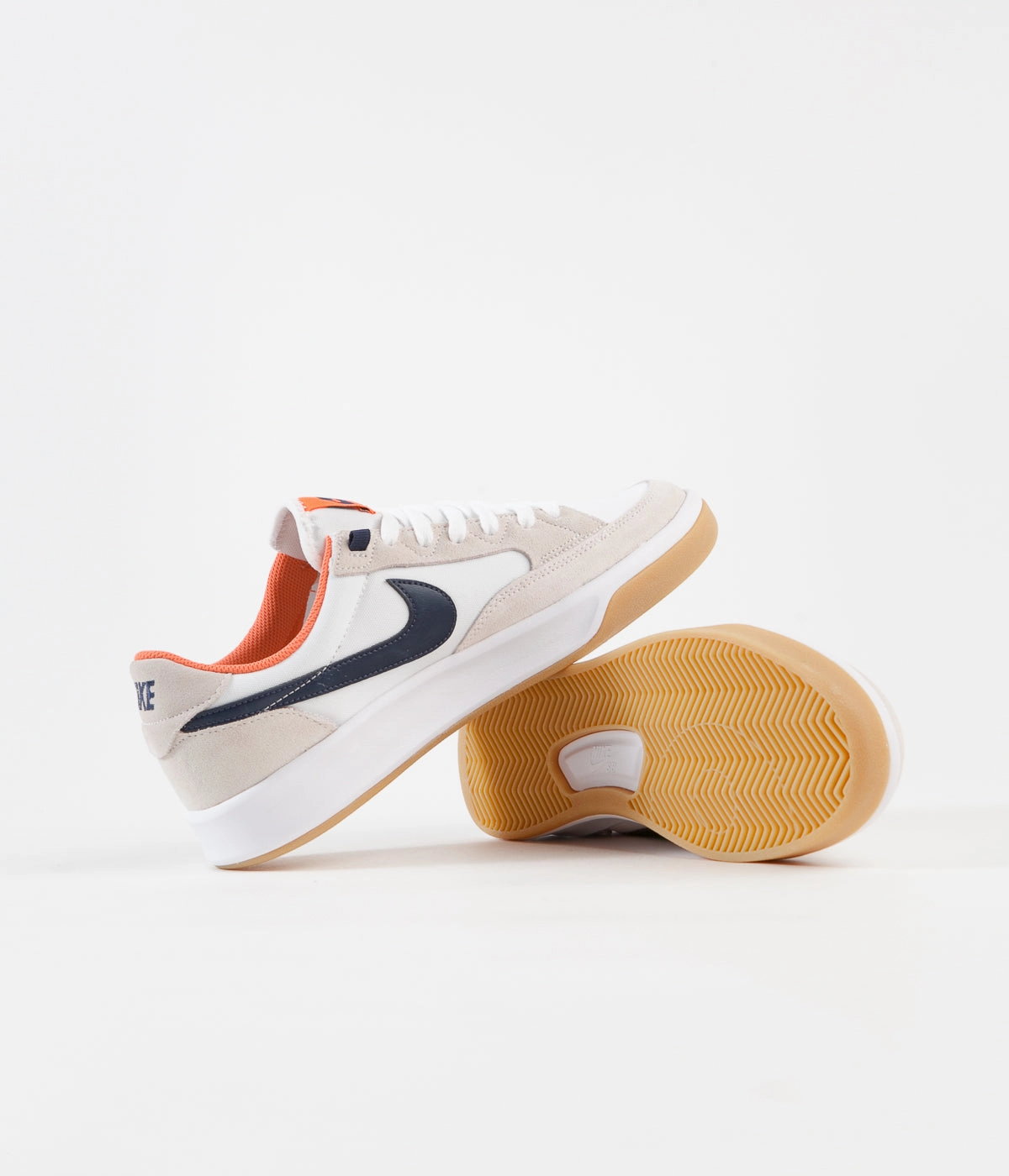 Asics Netburner Netball Shoes Nike SB Adversary Premium Shoes - White / Midnight Navy - Turf Orange
