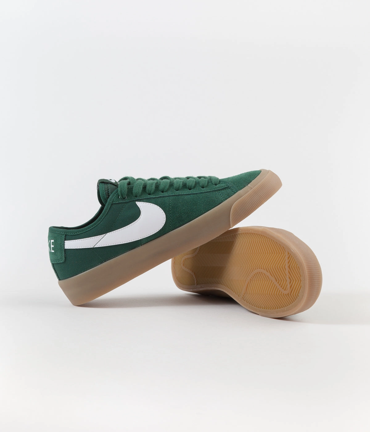 Nike SB Blazer Low Pro GT QS Shoes - Fir / White - Fir - Gum Light Brown Asics Shoes For Daily Use