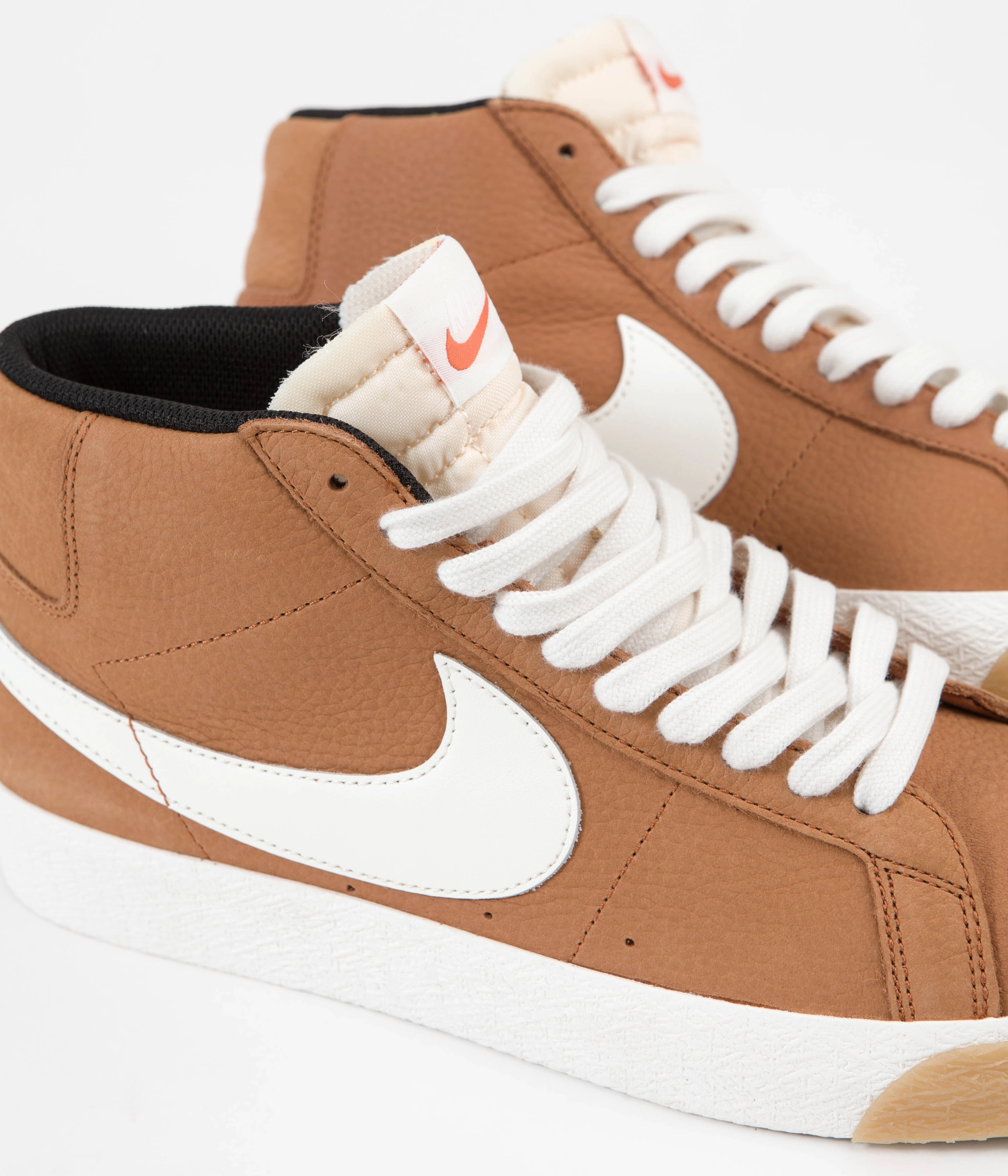 Asics Ahar Shoes Nike SB Blazer Mid Orange Label Shoes - Dark Russet / Sail - Dark Russet - Black