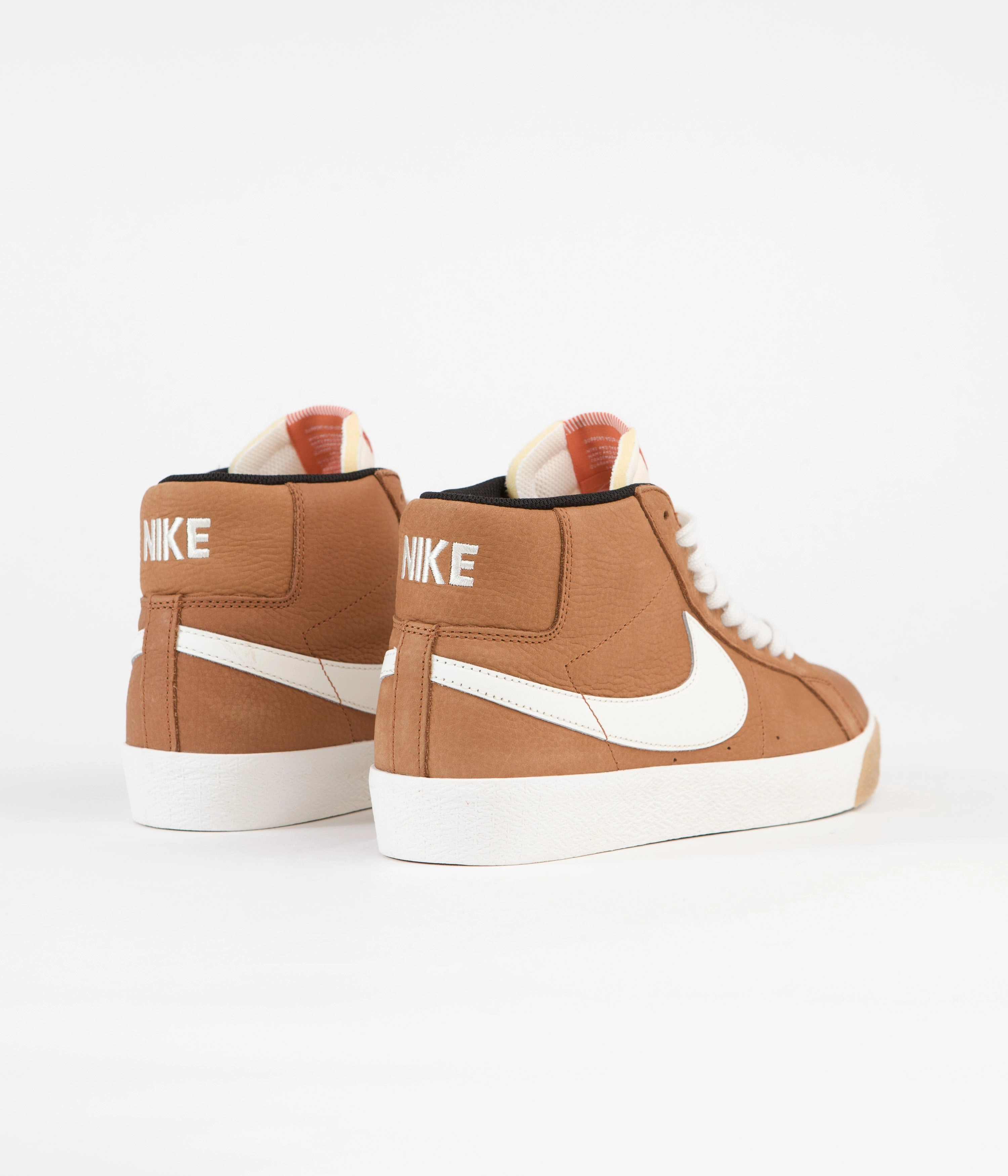 Nike SB Blazer Mid Orange Label Shoes - Dark Russet / Sail - Dark Russet - Black Brands Similar To Asics