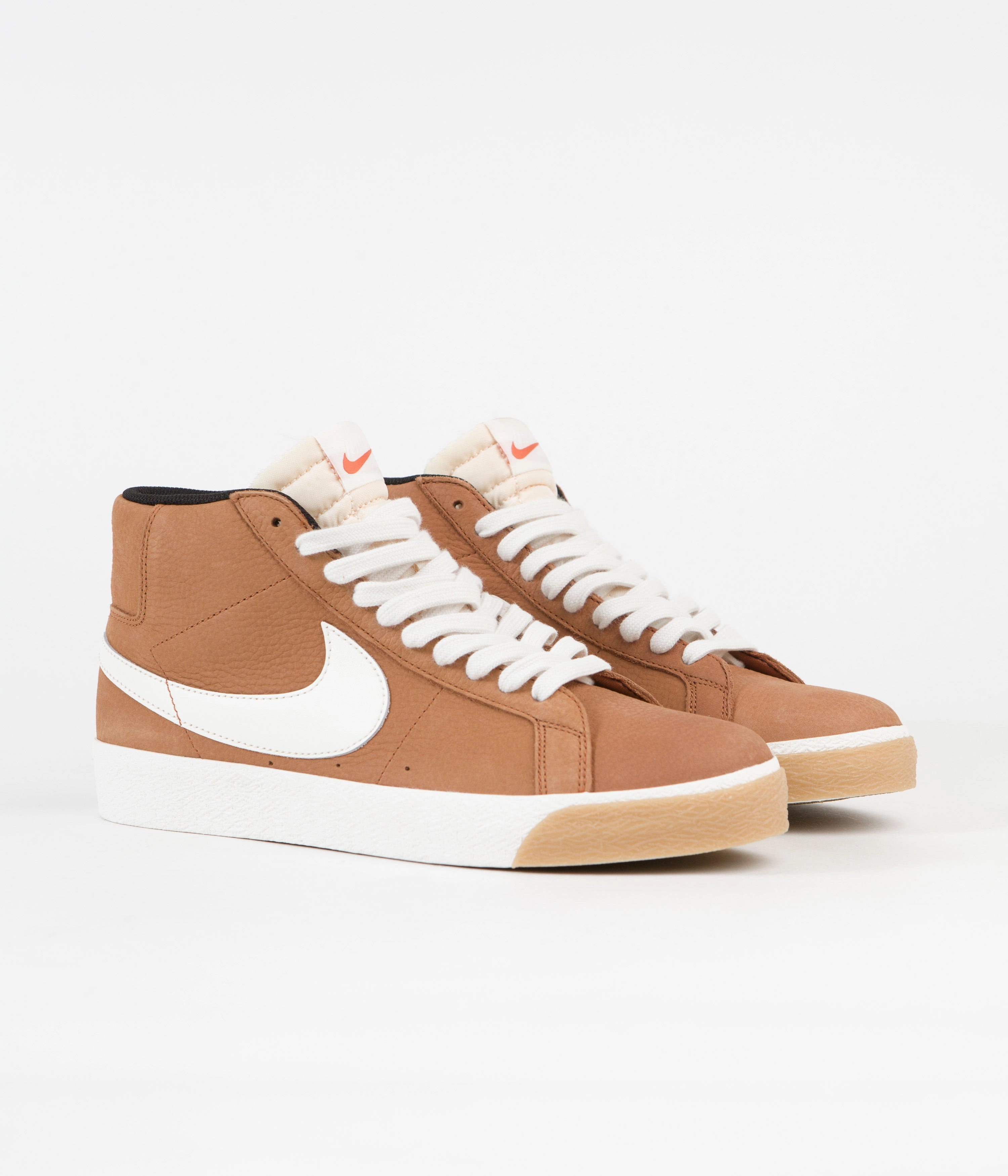 Tiger Asics Running Shoes Nike SB Blazer Mid Orange Label Shoes - Dark Russet / Sail - Dark Russet - Black