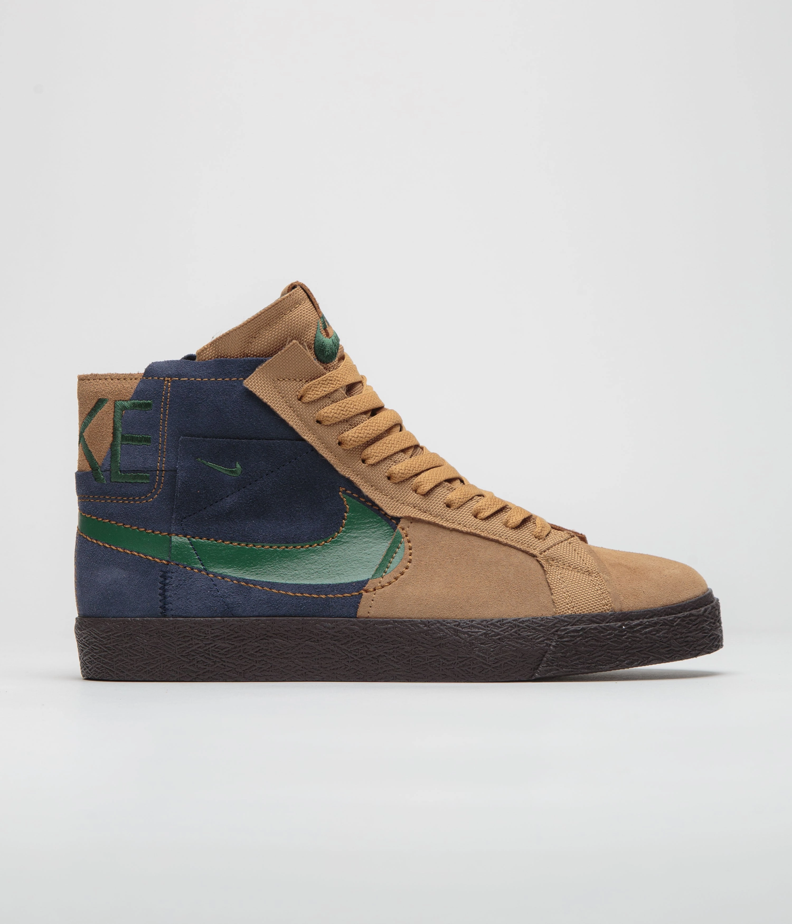 Nike SB Blazer Mid Premium Shoes - Legend Dark Brown / Fir - Obsidian Asics Training Shoes India