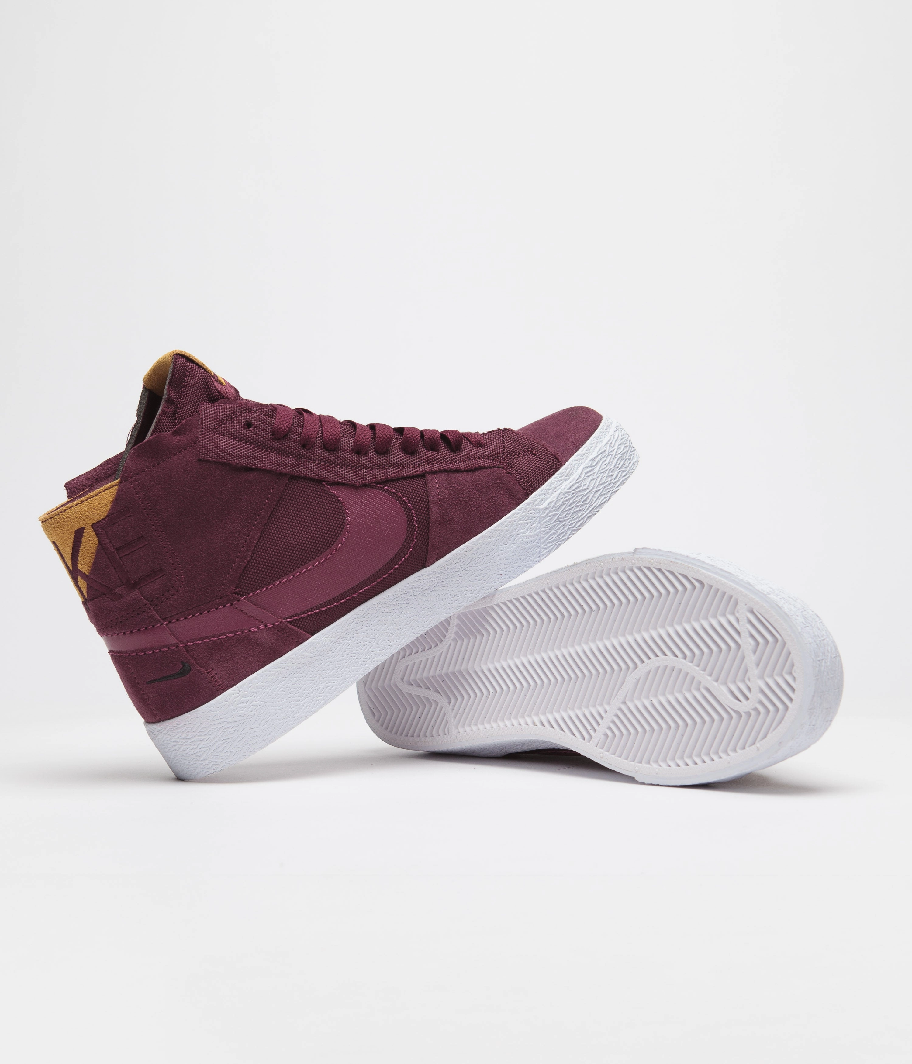 Nike SB Blazer Mid Premium Shoes - Night Maroon / Rosewood - Night Maroon - White Asics Gel-kayano 25 Running Shoe
