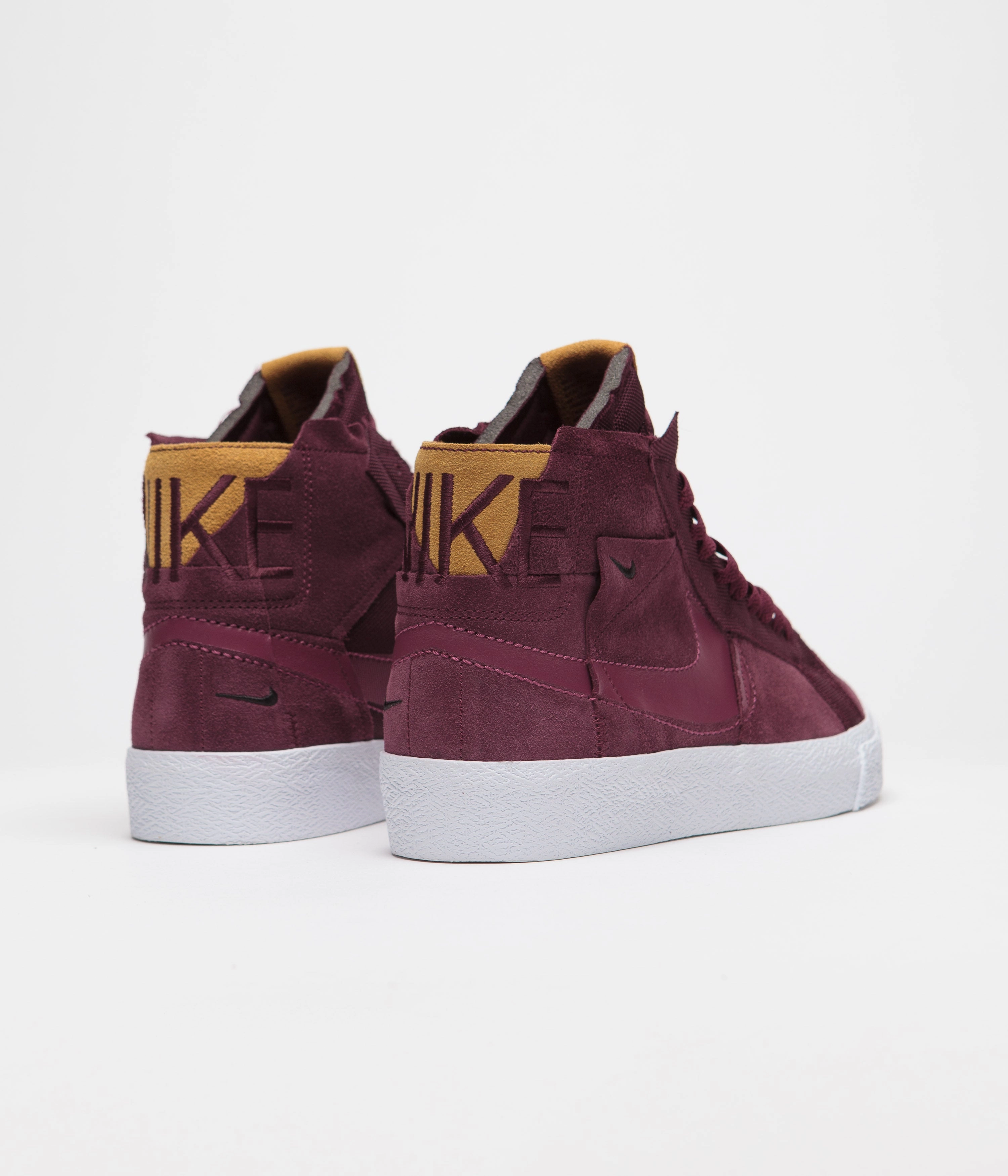 Tennis Shoe Asics Nike SB Blazer Mid Premium Shoes - Night Maroon / Rosewood - Night Maroon - White