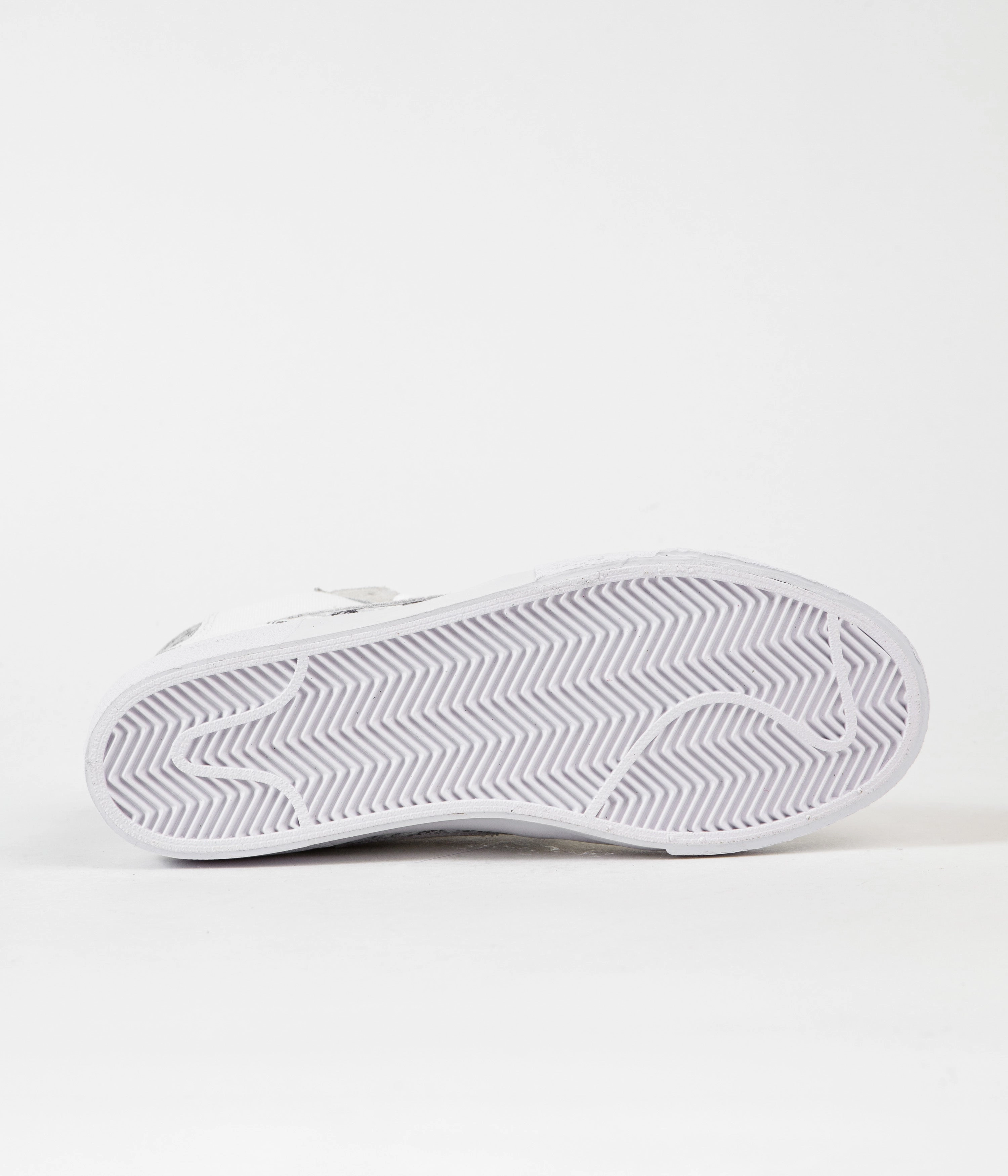 Tennis Court Shoes Asics Nike SB Blazer Mid Premium Shoes - White / Smoke Grey - White - Pure Platinum