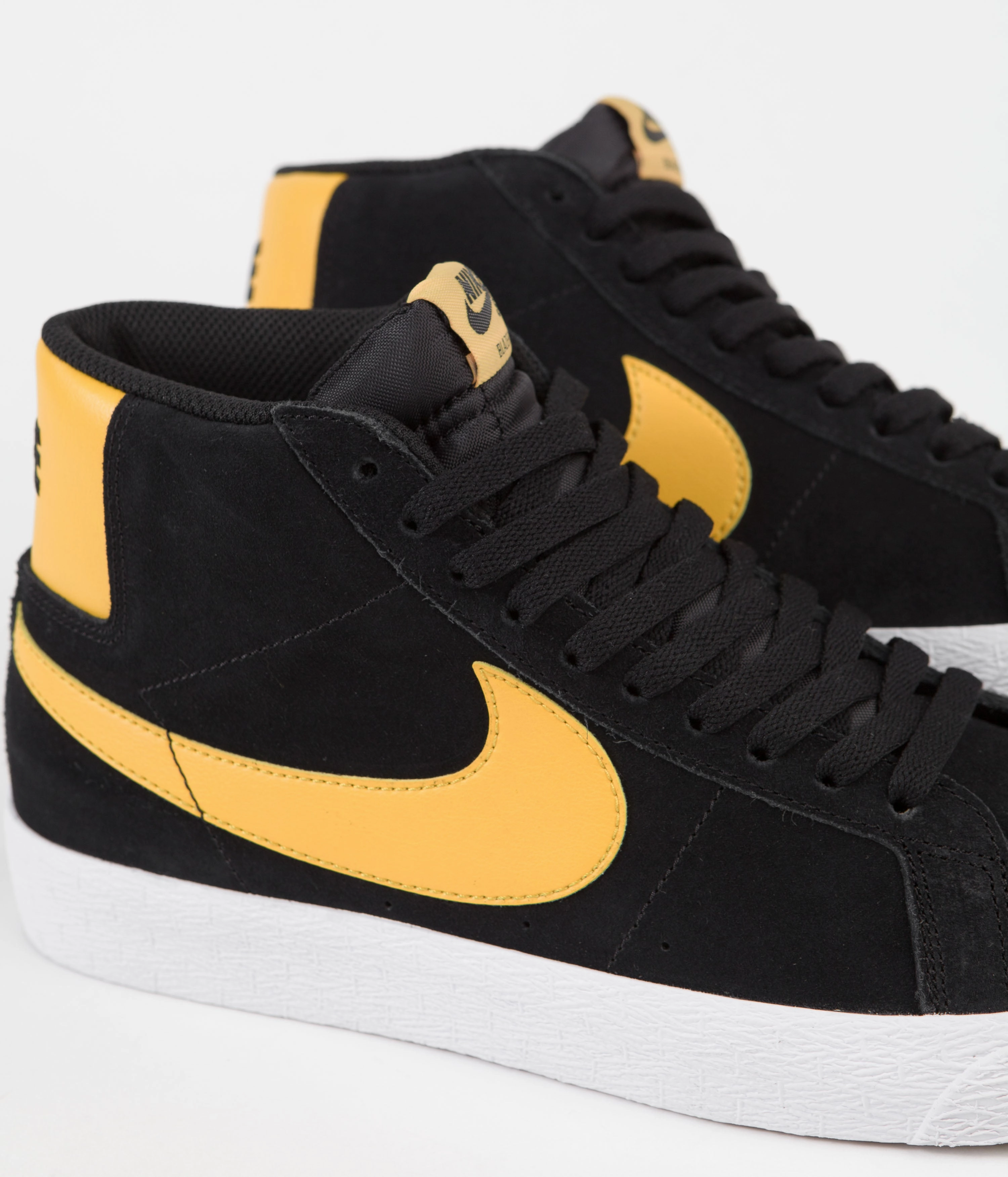 Asics Supportive Running Shoes Nike SB Blazer Mid Shoes - Black / University Gold - Black - White