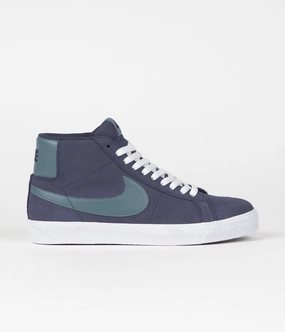 Nike SB Blazer Mid Shoes - Midnight Navy / Noise Aqua - Midnight Navy Asics High Arch Support Running Shoes