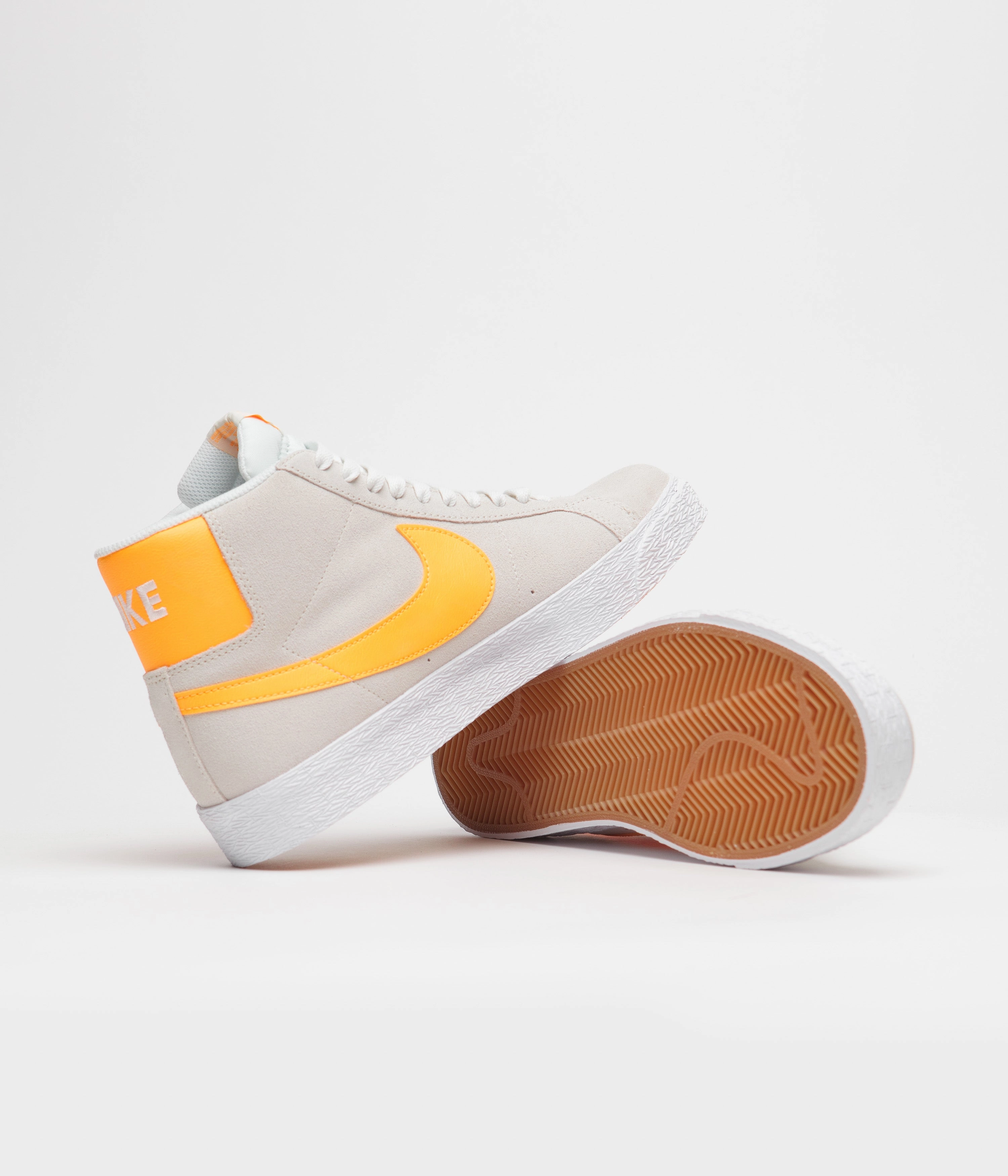 Nike SB Blazer Mid Shoes - Summit White / Laser Orange - Summit White Asics Best Volleyball Shoes