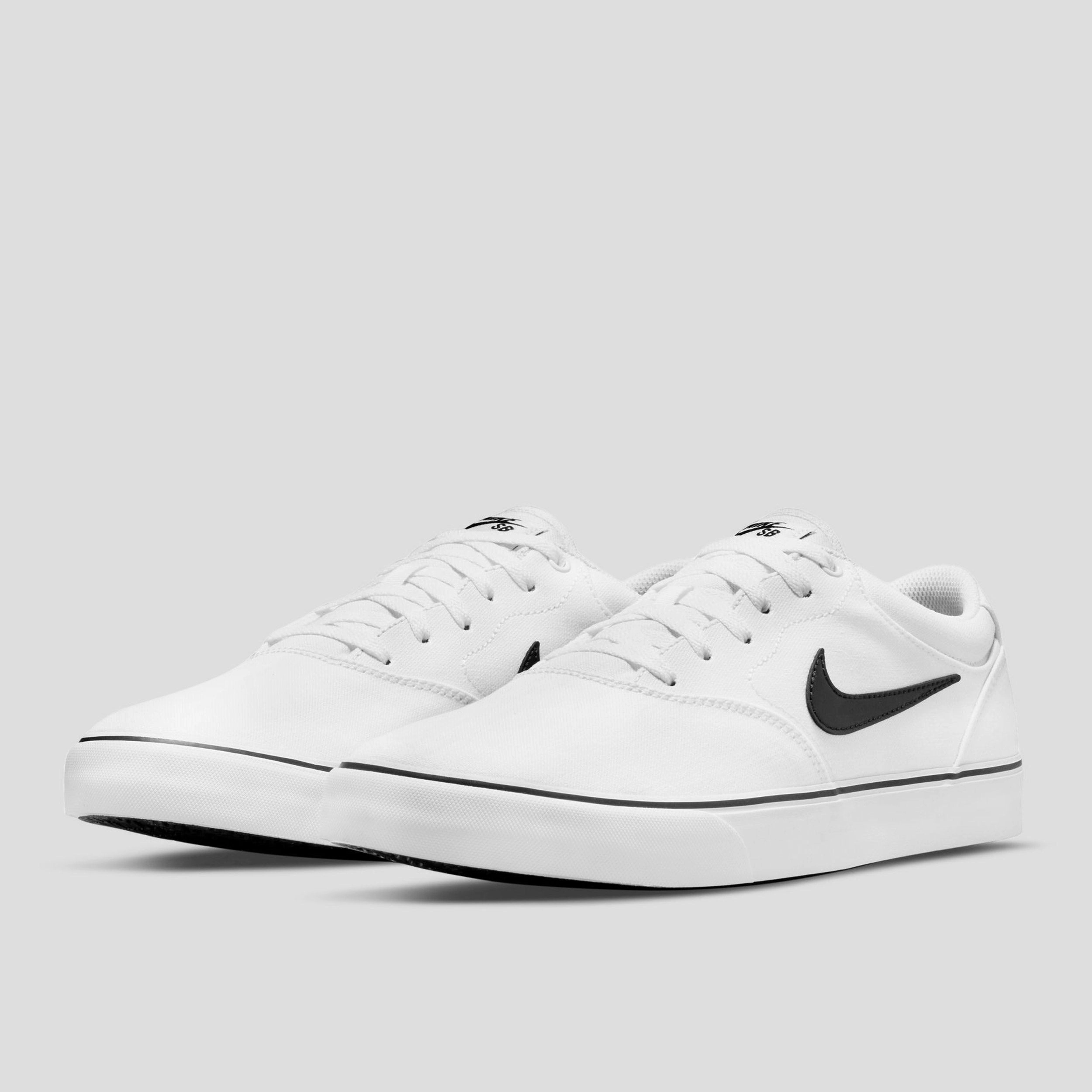 Nike SB Chron 2 Canvas Shoes White / Black / White Asics 2019 Running Shoes