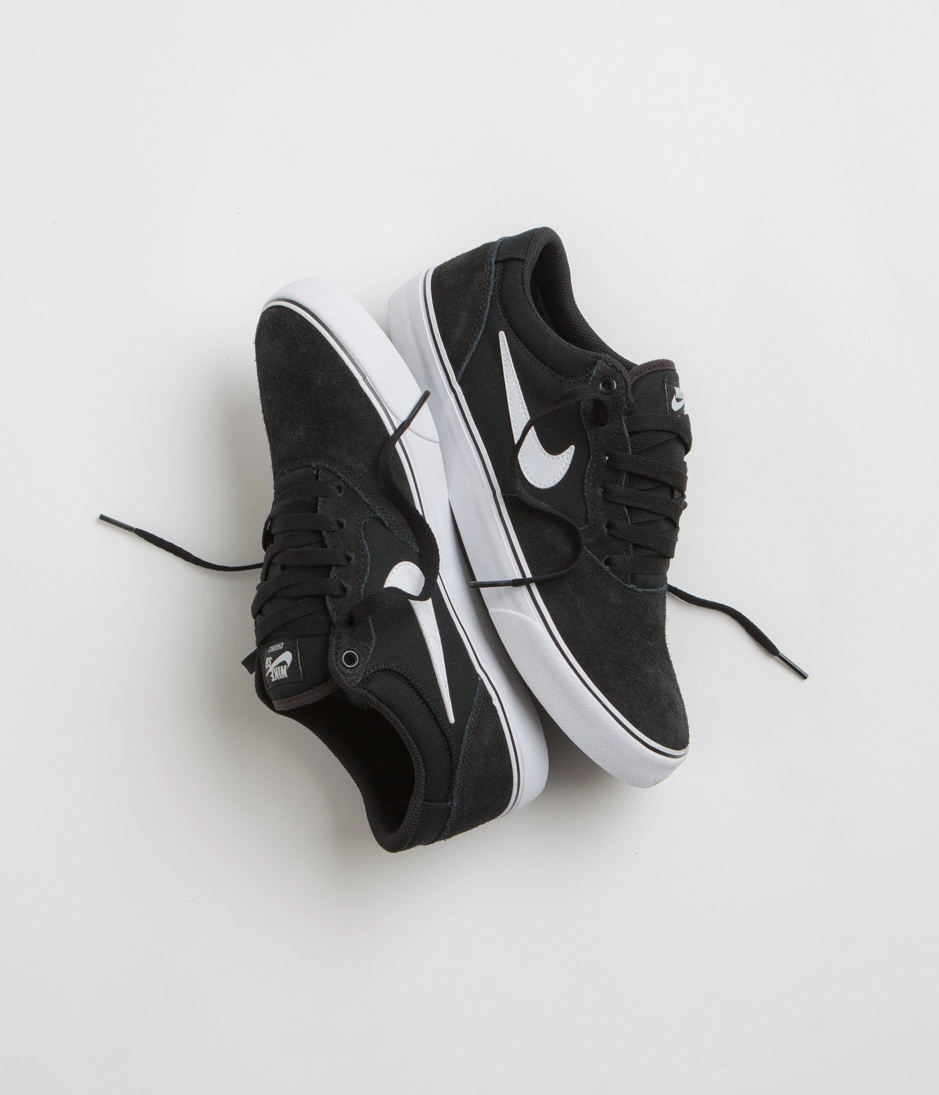Nike SB Chron 2 Shoes - Black / White - Black Asics Running Shoes High Arch
