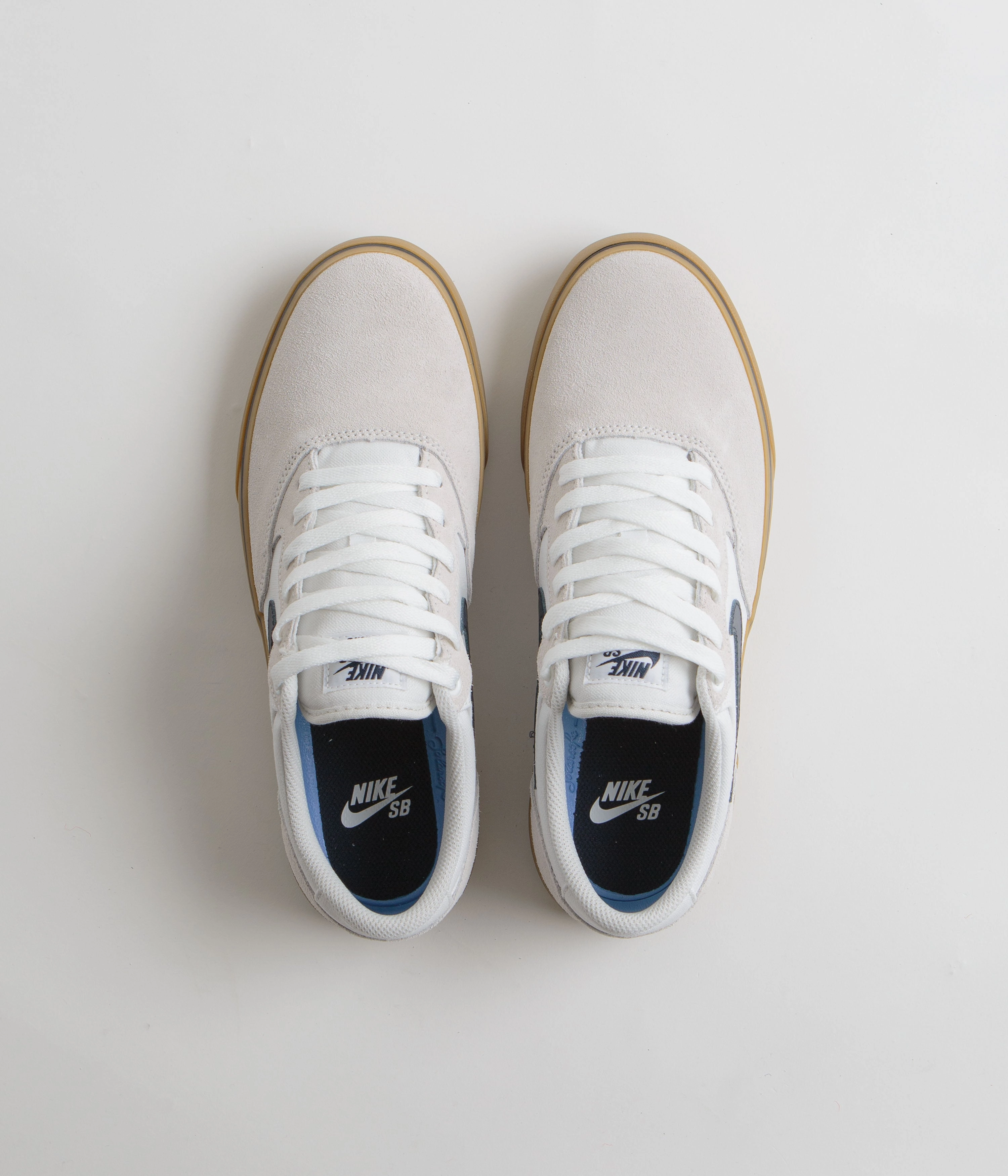 Nike SB Chron 2 Shoes - White / Obsidian - White - Gum Light Brown Fred Couples Asics Golf Shoes