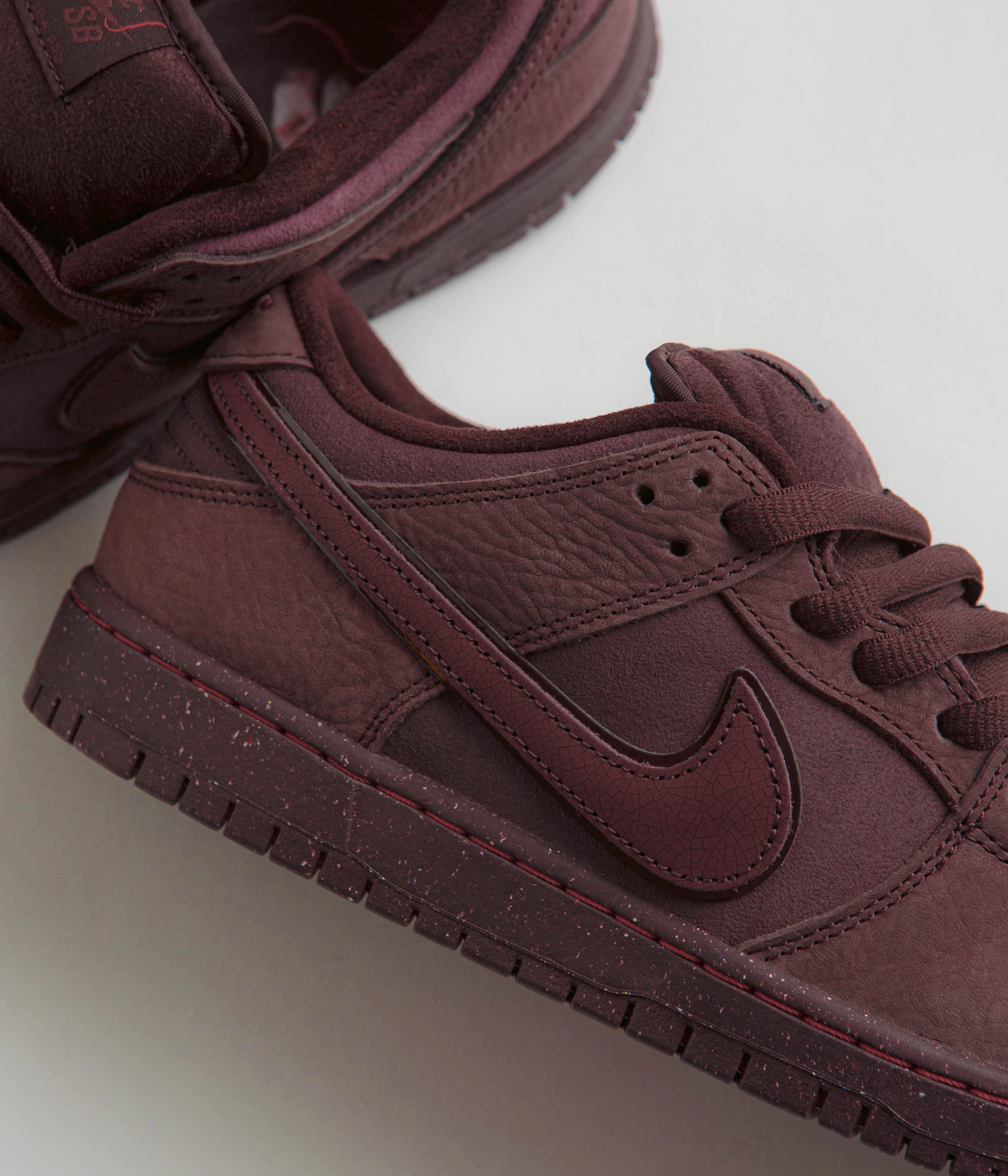 Best Asics Shoe Nike SB Dunk Low Premium Shoes - Burgundy Crush / Dark Team Red - Earth