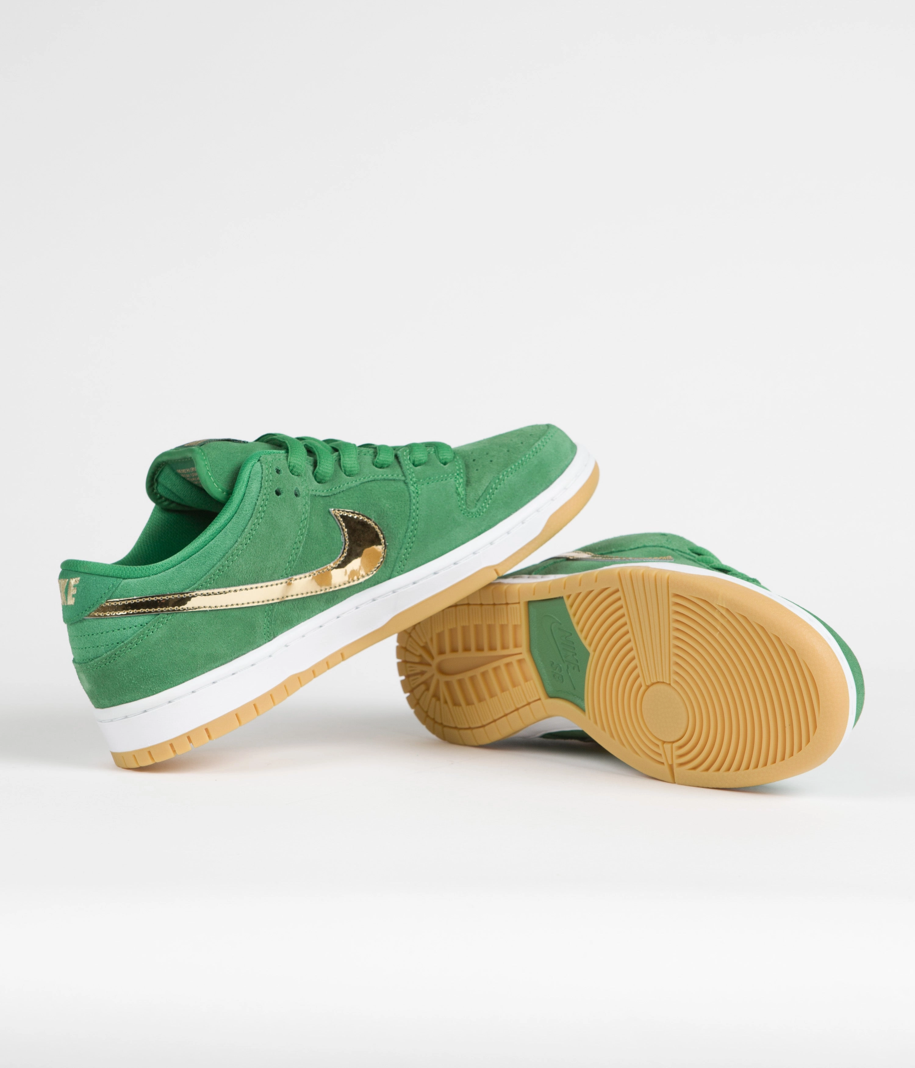 Nike SB Dunk Low Pro 'St. Patrick's Day' Shoes - Lucky Green / Metallic Gold - Lucky Green Asic Gel Walking Shoes