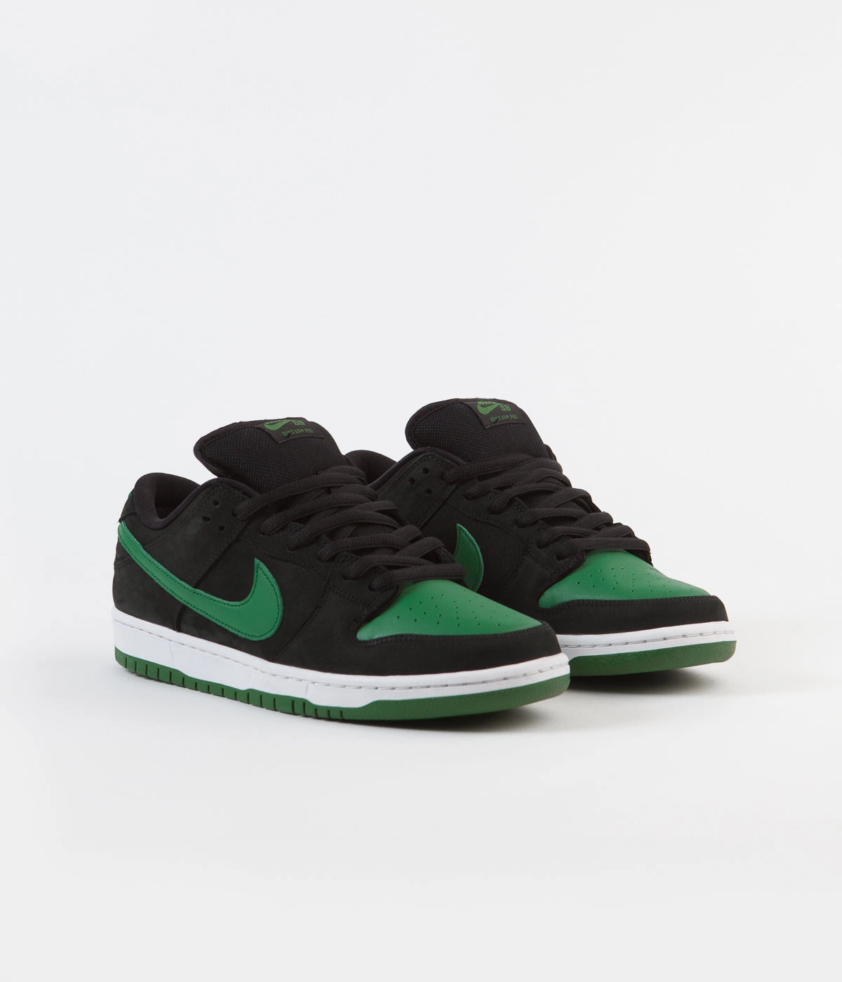 Asics Plantar Fasciitis Walking Shoes Nike SB Dunk Low Pro Shoes - Black / Pine Green - Black - White