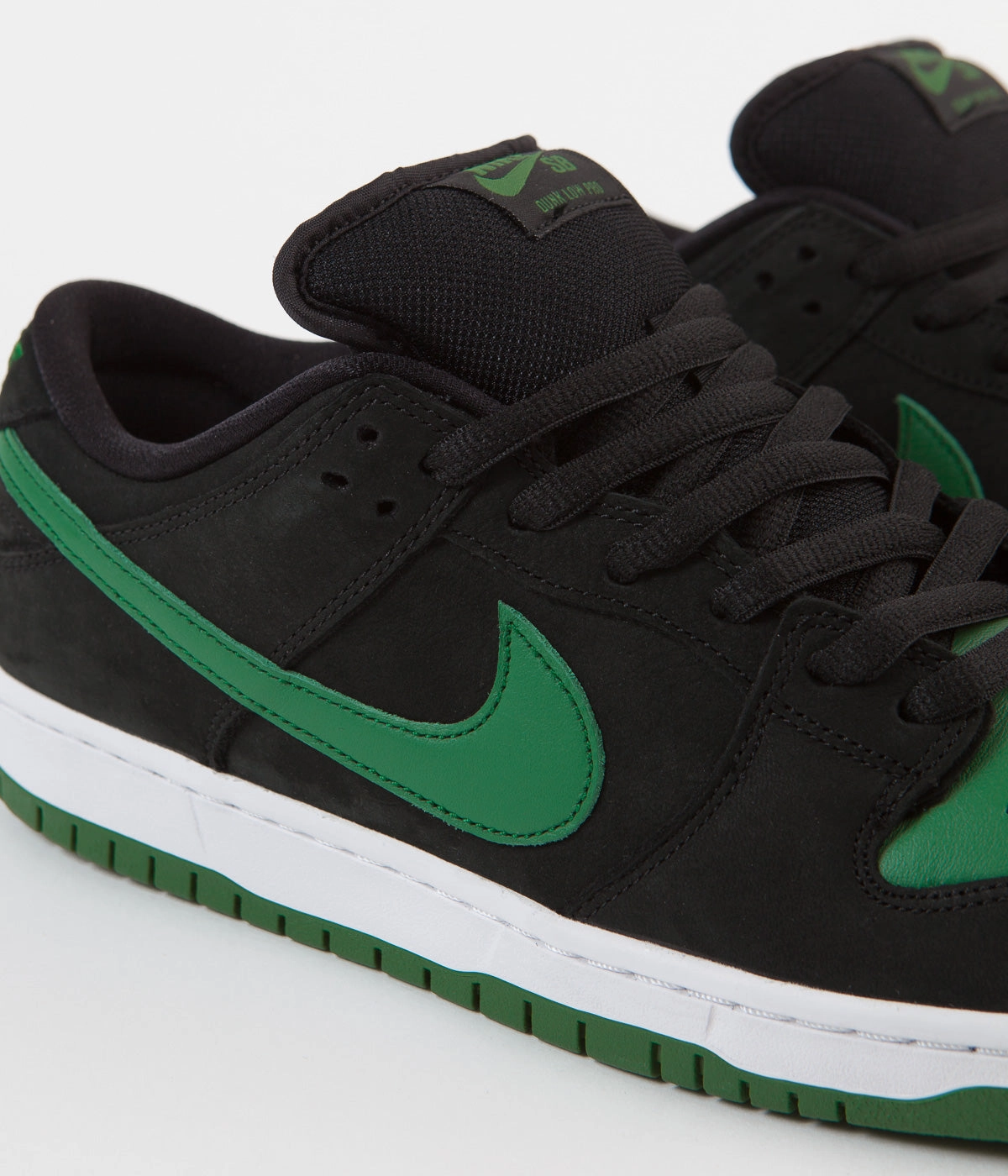 Nike SB Dunk Low Pro Shoes - Black / Pine Green - Black - White Asics Boa Golf Shoes