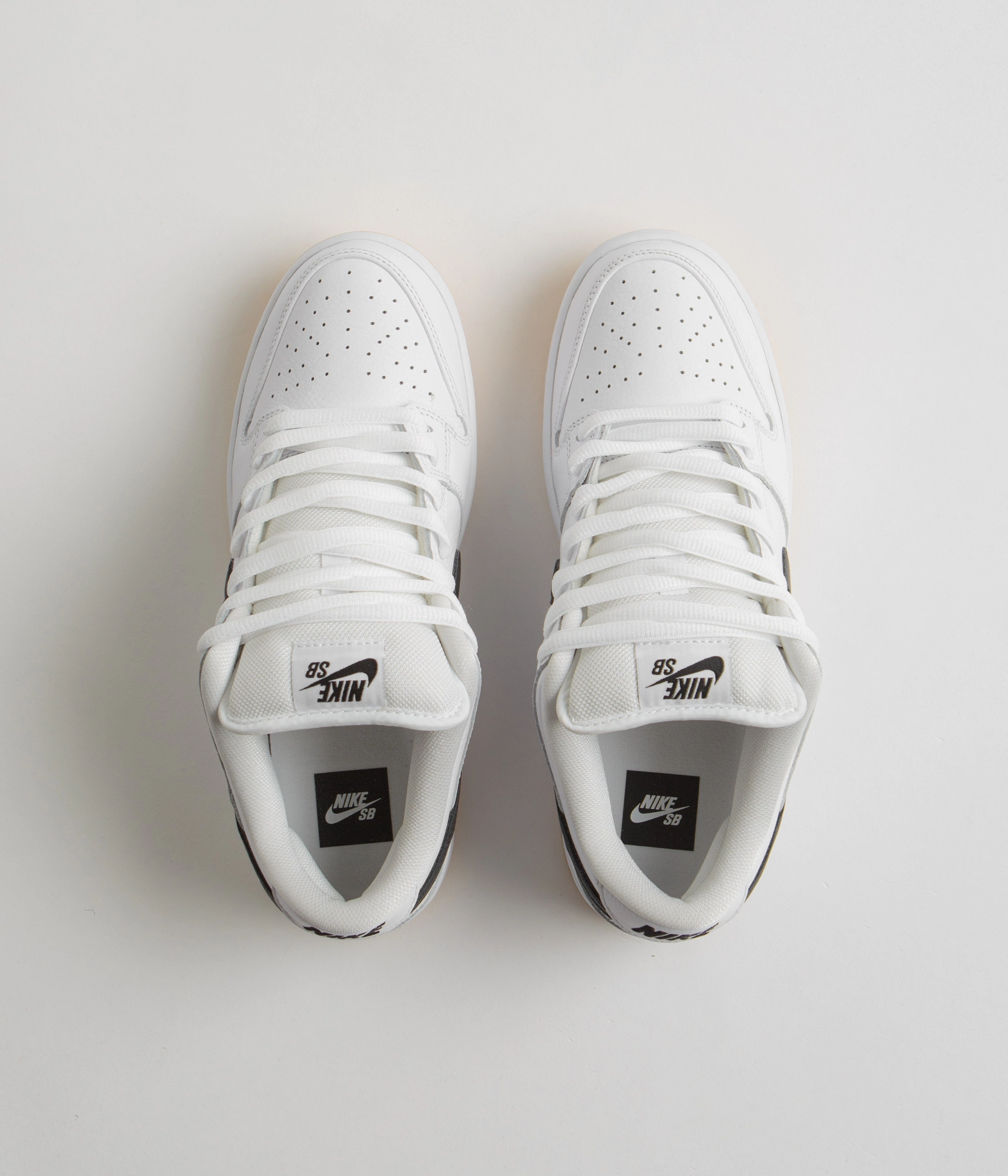 Nike SB Dunk Low Pro Shoes - White / Black - White - Gum Light Brown Asics Knit Running Shoes