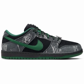 Cricketers Wearing Asics Shoes Nike SB Dunk Low Shoes - Black / Gorge Green - Summit White