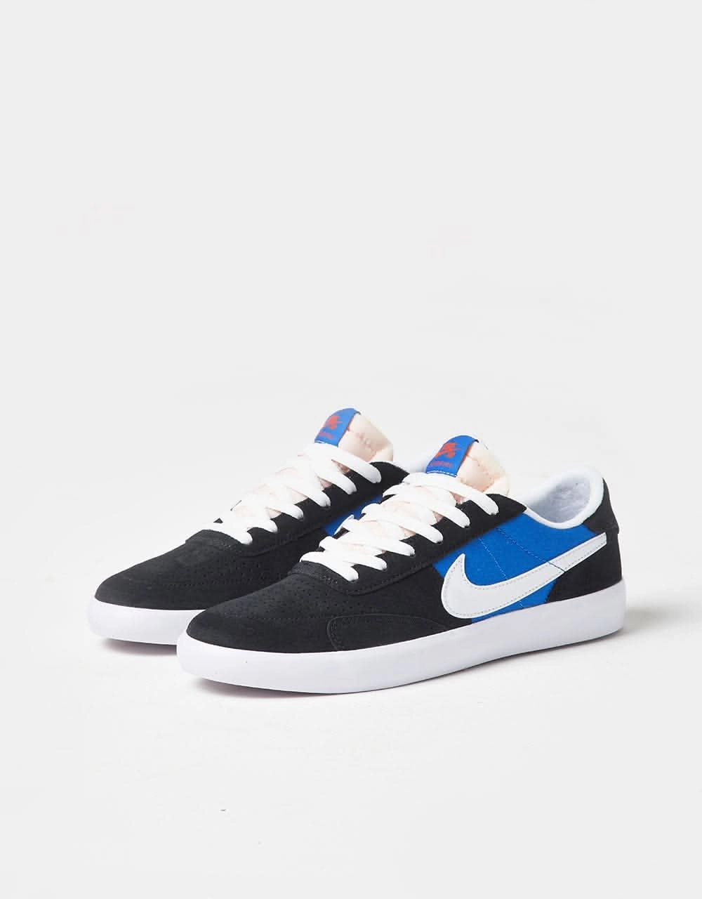 Nike SB Heritage Vulc Skate Shoes - Black/White-Signal Blue-Safety Orange-Black Gel 1130 Asics Shoes