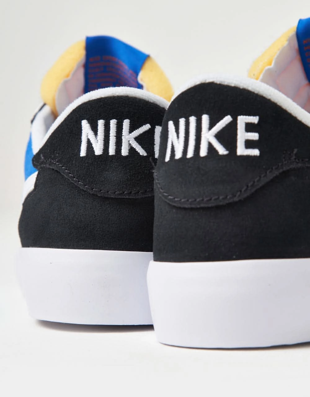 Nike SB Heritage Vulc Skate Shoes - Black/White-Signal Blue-Safety Orange-Black Asics Shoes Collab