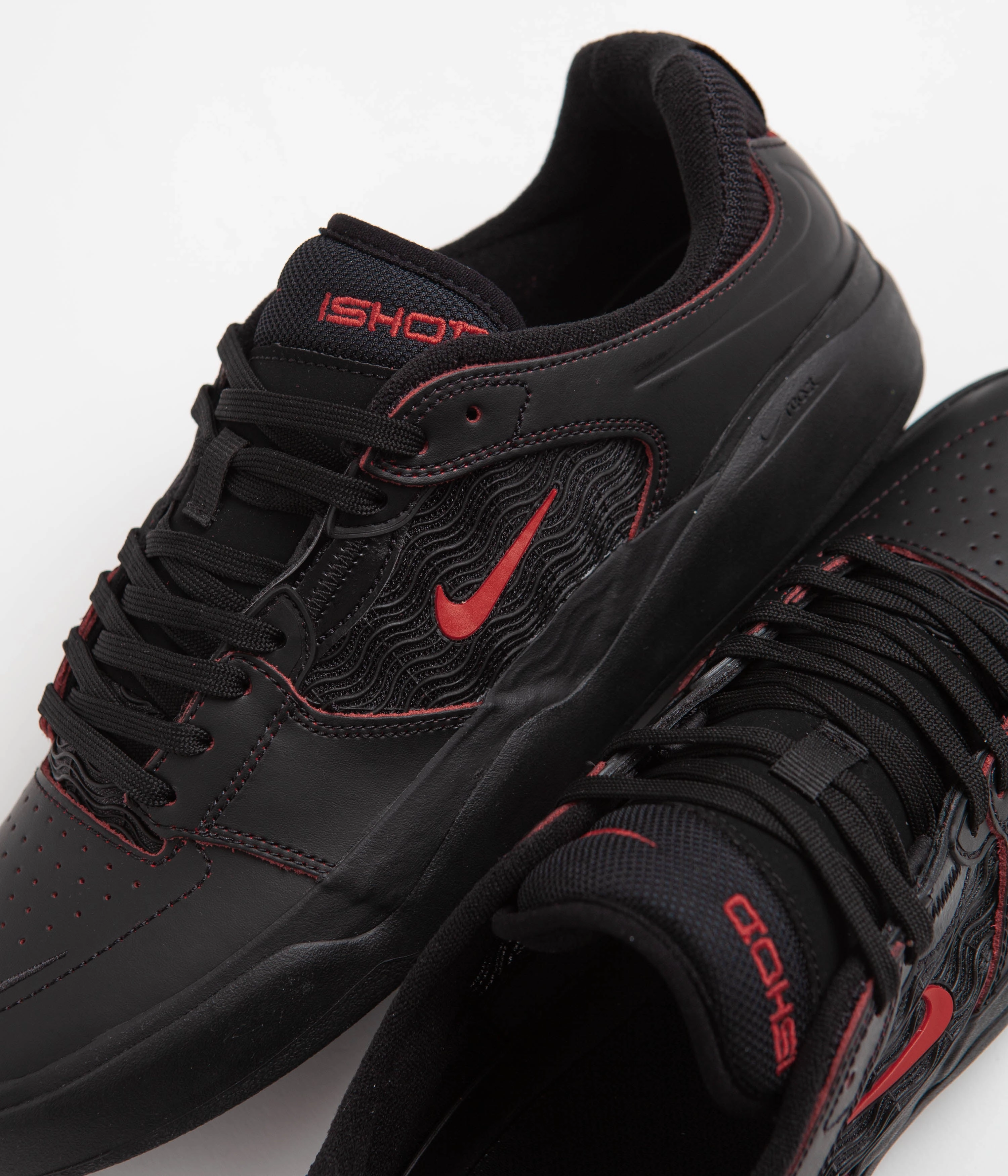 Asics Best Shoes For Nurses Nike SB Ishod Premium Shoes - Black / University Red - Black - Black