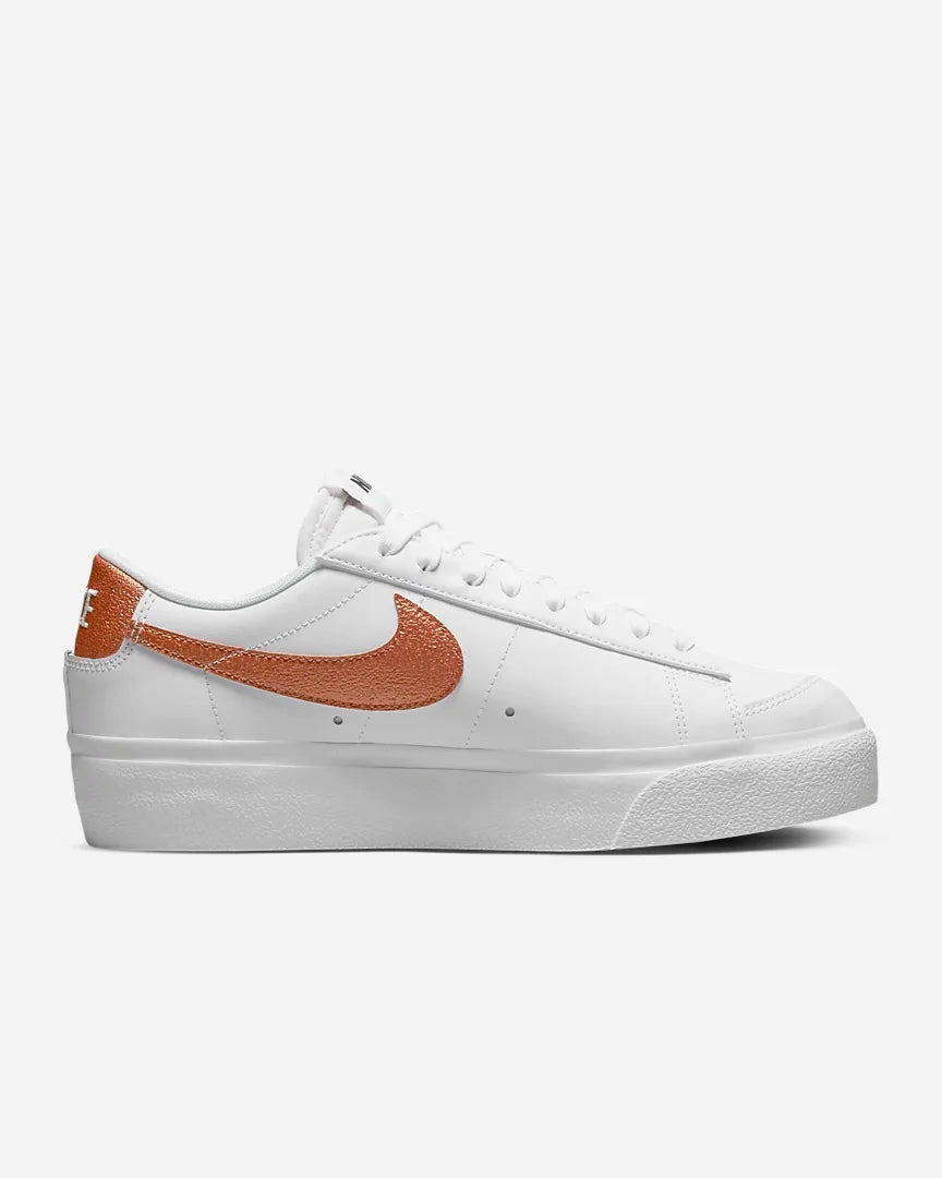 Nike W Blazer Low Platform - White / Sail / Copper Asics Tennis Shoes Comparison