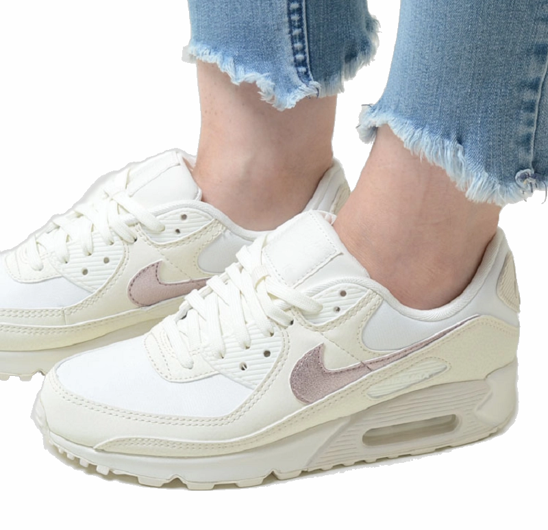 Lucy Charles Asics Shoes Nike Women's Air Max 90 Shoes - Sail / Pink Oxford / Phantom