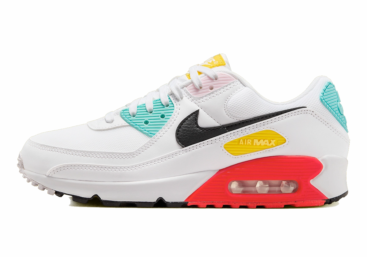 Asics Gel Venture 9 Running Shoe Nike Women's Air Max 90 Shoes - White / Pink Foam / Bright Crimson / Black